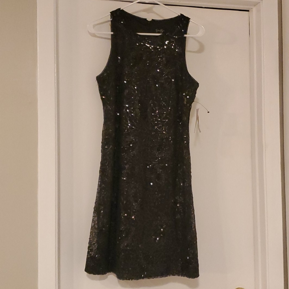 NWT Jessica Simpson Dress - Sequins Black